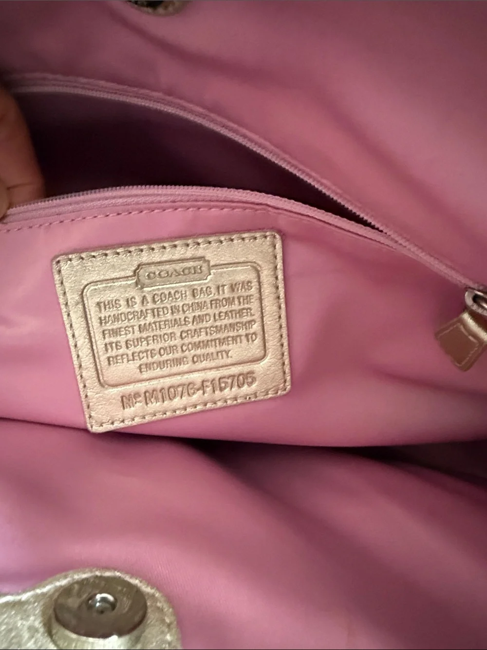 Coach Signature Canvas bag and wallet